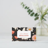 Moderne Elegante Bloemen Bloemen Visitekaartje (Staand voorkant)