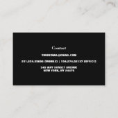 Moderne Elegante Bloemen Bloemen Visitekaartje (Achterkant)