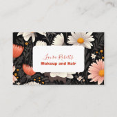 Moderne Elegante Bloemen Bloemen Visitekaartje (Voorkant)