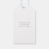 Moderne Elegante Bloemen Boeket Verjaardag Cadeaulabel (Achterkant)