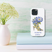 Moderne Elegante Bloemen Chinoiserie High-Heel Case-Mate iPhone Case