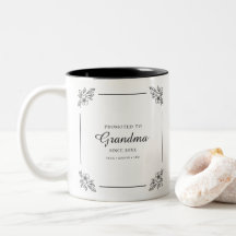 Moderne Elegante Bloemen Eerste keer Oma Keepsake