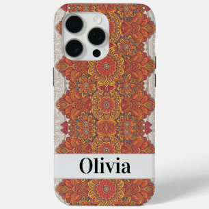 Moderne elegante bloemen in vintage stijl iPhone 15 pro max hoesje