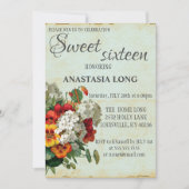 Moderne, elegante bloemen save the date (Voorkant)