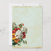 Moderne, elegante bloemen save the date (Achterkant)
