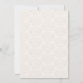 Moderne Elegante Bloemenkrans Bruiloft Tafelnummer (Achterkant)