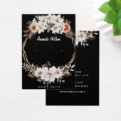 Moderne elegante bloemensieraden oorbel display ka visitekaartje (Bureau)