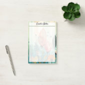 Moderne elegante bloementuin 4" x 6" post-it® notes (Kantoor)