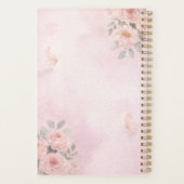 Moderne Elegante Bloemige Trouwplanner Planner (Achterkant)