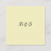 Moderne Elegante Bloemige Trouwreceptie Informatiekaartje (Achterkant)