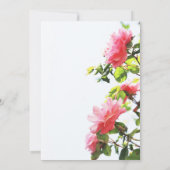 Moderne elegante blush roze rozen bruiloft uitnodi save the date (Achterkant)