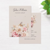 Moderne Elegante Boho bloemenoorbel display kaart (Bureau)