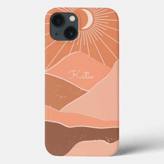 Moderne elegante Boho Girly Case-Mate iPhone Case (Achterkant)
