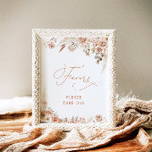 Moderne elegante Boho Pampas Grass Favorieten Poster