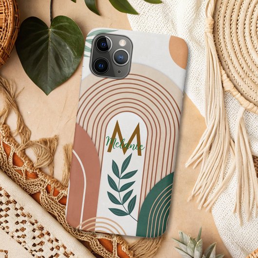 Moderne elegante boho regenboog Case-Mate iPhone case