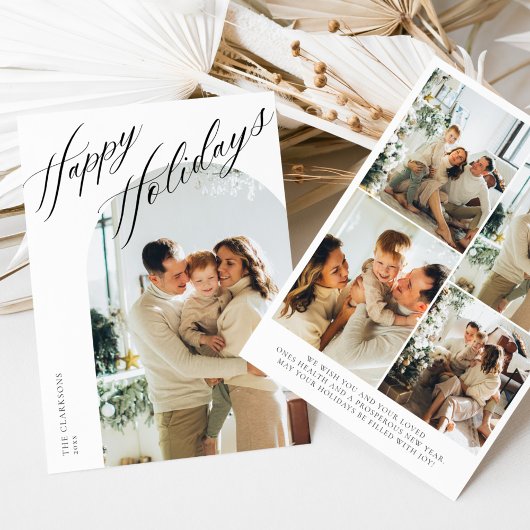 Moderne Elegante Boho Script Vakantiekaart Kaart