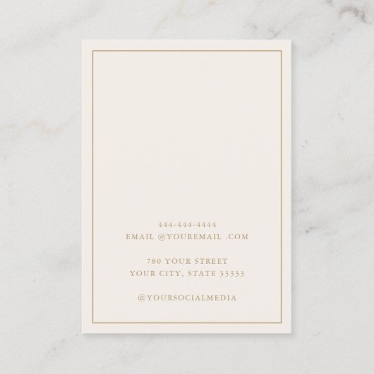 Moderne Elegante Boho sieraden Oorbellen Display K Visitekaartje (Achterkant)