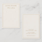 Moderne Elegante Boho sieraden Oorbellen Display K Visitekaartje (Voorkant / Achterkant)