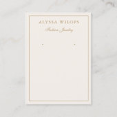 Moderne Elegante Boho sieraden Oorbellen Display K Visitekaartje (Voorkant)