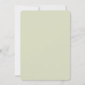 Moderne Elegante Boho Wilde Bloem Bruiloft Kaart (Achterkant)
