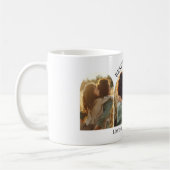 Moderne elegante boog multi foto beste mama koffiemok (Links)