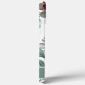 Moderne elegante bordeauxrode roos bloemen Hoesje- Case-Mate iPhone Case (Achterkant / Rechts)