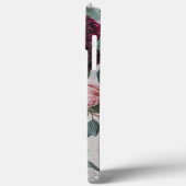 Moderne elegante bordeauxrode roos Case-Mate iPhone case (Achterkant / Links)