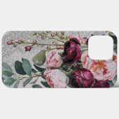 Moderne elegante bordeauxrode roos Case-Mate iPhone case (Achterkant (horizontaal))