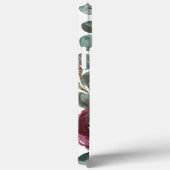 Moderne elegante bordeauxrode roos Case-Mate iPhone case (Achterkant / Rechts)