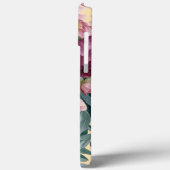 Moderne elegante bordeauxrode roos Case-Mate iPhone case (Achterkant / Links)