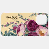 Moderne elegante bordeauxrode roos Case-Mate iPhone case (Achterkant (horizontaal))