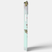 Moderne elegante bordeauxrode roos Case-Mate iPhone case (Achterkant / Rechts)