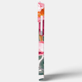 Moderne elegante bordeauxrode roos Case-Mate iPhone case (Achterkant / Links)