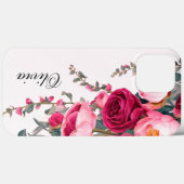 Moderne elegante bordeauxrode roos Case-Mate iPhone case (Achterkant (horizontaal))