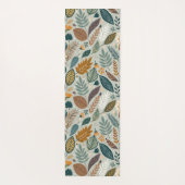 Moderne Elegante Botanische Bladeren Persoonlijk Yogamat (Achterkant)