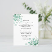 Moderne Elegante Botanische Greenery Enclosure Kaa (Staand voorkant)