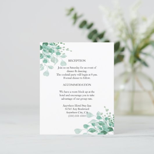 Moderne Elegante Botanische Greenery Enclosure Kaa (Staand voorkant)