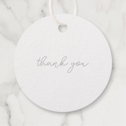 Moderne Elegante Botanische Initialen Bruiloft Mon Bedankjes Labels (Achterkant)