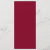 Moderne Elegante Bourgondische Menukaart (Achterkant)