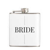 Moderne Elegante Bruid Flask Heupfles (Voorkant)