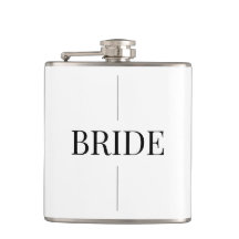 Moderne Elegante Bruid Flask
