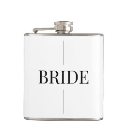 Moderne Elegante Bruid Flask Heupfles