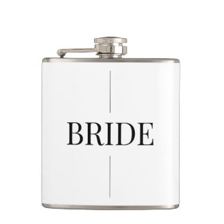 Moderne Elegante Bruid Flask Heupfles