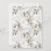 Moderne elegante bruid in trouwjurk Bruidsmeisjesf Kaart (Achterkant)