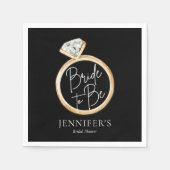 Moderne elegante bruid om Vrijgezellenfeest te wor Servet (Voorkant)