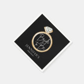 Moderne elegante bruid om Vrijgezellenfeest te wor Servet (Hoek)