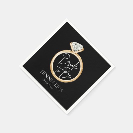 Moderne elegante bruid om Vrijgezellenfeest te wor Servet (Hoek)