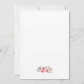 Moderne, elegante bruidsdouche uitnodiging (Achterkant)