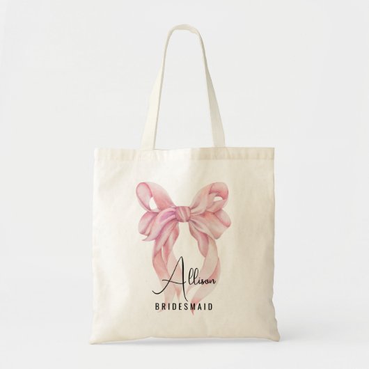 Moderne Elegante Bruidsfeest Afscheid Van De Meisj Tote Bag (Voorkant)