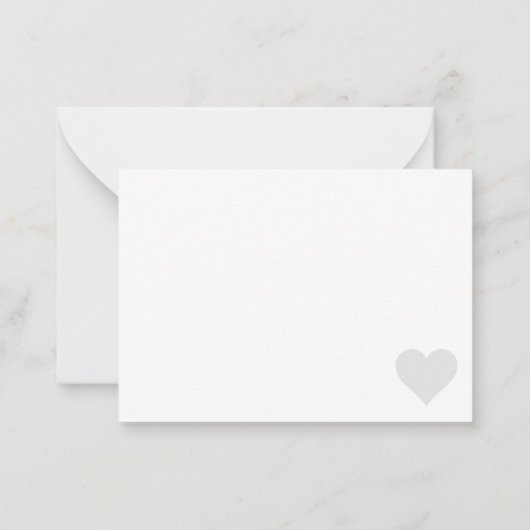 Moderne elegante bruiloft Dank u Passen getrouwd p Notitiekaartje (Achterkant)